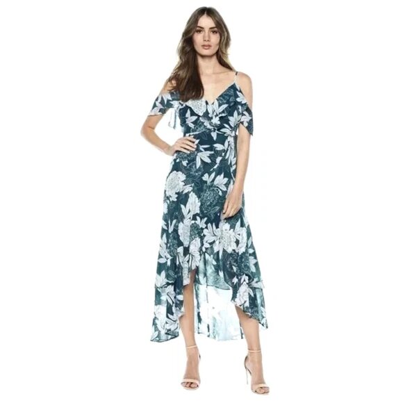 Bardot Women's Cold-Shoulder High-Low Dress 6/8 (38) NWT Party Fairycore Y2K - Picture 1 of 9